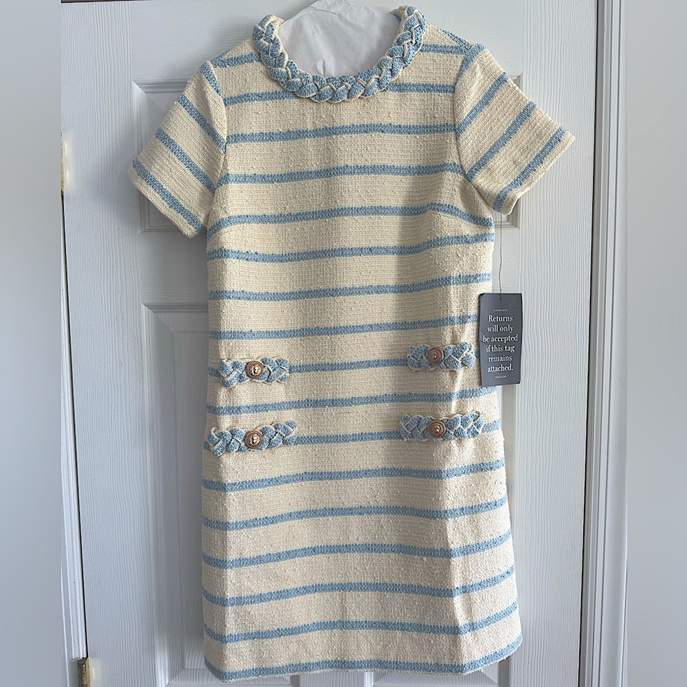 Tuckernuck Coastal Blue Striped Jackie Dress - XS, NWT